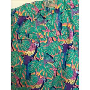 LRD Performance Men's 2XL Parrot Swim Trunks with pockets